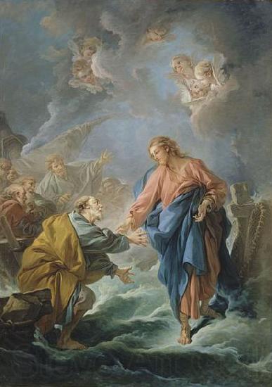 Francois Boucher Saint Peter Attempting to Walk on Water Germany oil painting art